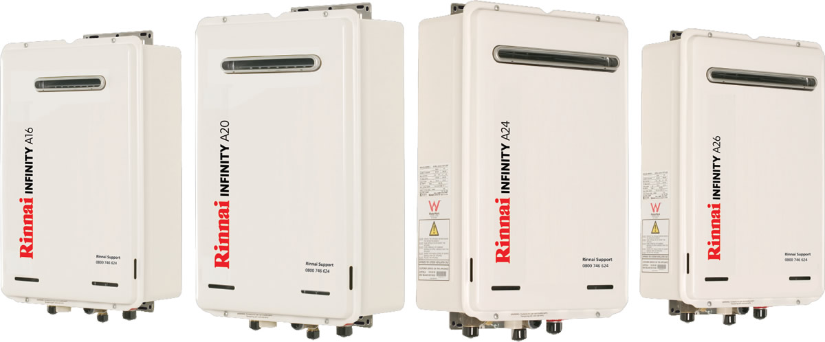 A-Series Rinnai gas hot water heaters